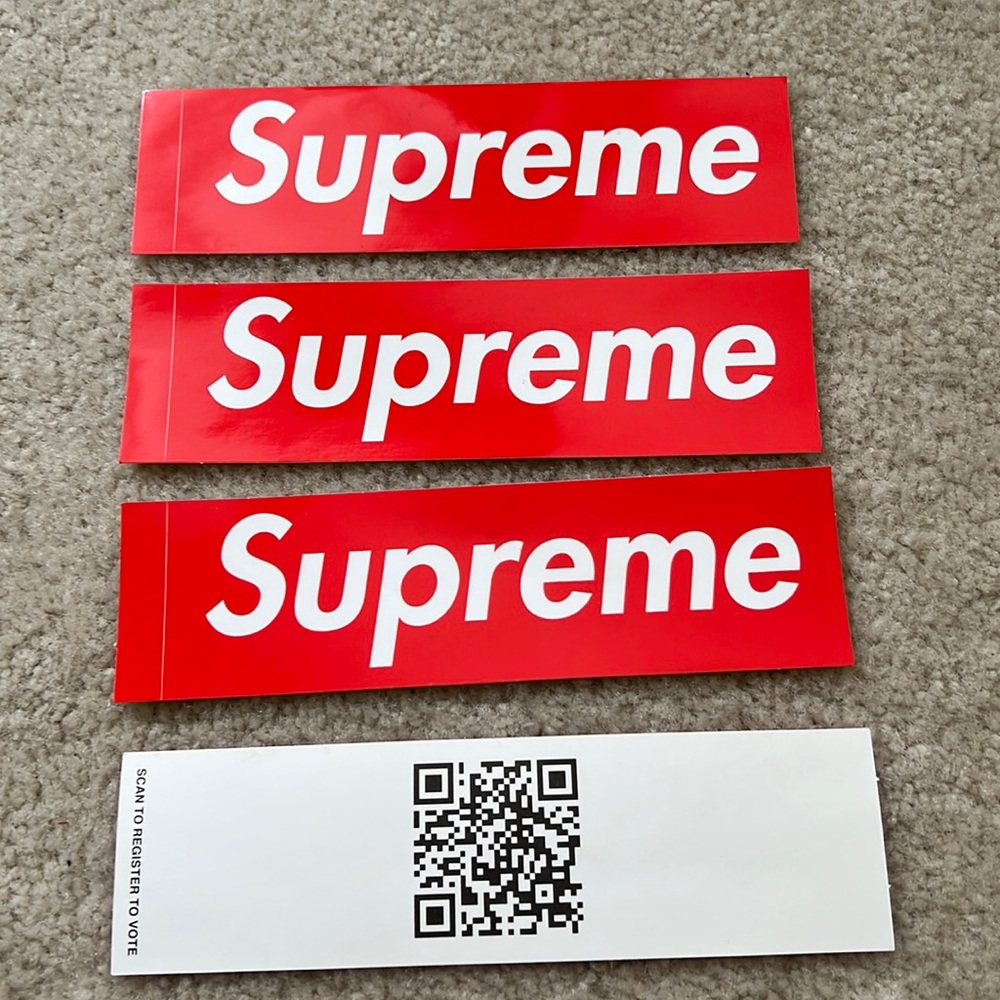 Supreme scan to vote stickers